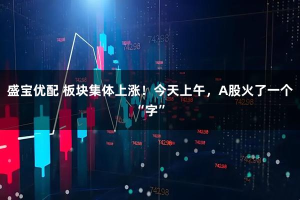 盛宝优配 板块集体上涨！今天上午，A股火了一个“字”