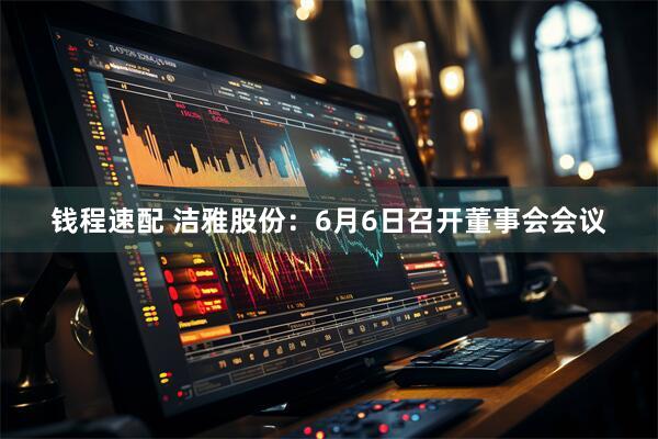 钱程速配 洁雅股份：6月6日召开董事会会议