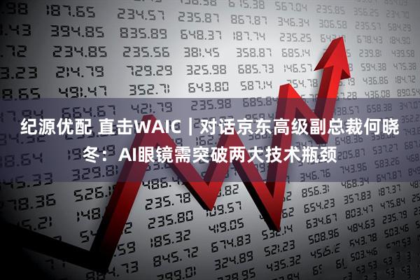 纪源优配 直击WAIC｜对话京东高级副总裁何晓冬：AI眼镜需突破两大技术瓶颈