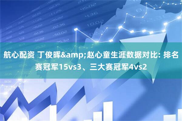 航心配资 丁俊晖&赵心童生涯数据对比: 排名赛冠军15vs3、三大赛冠军4vs2