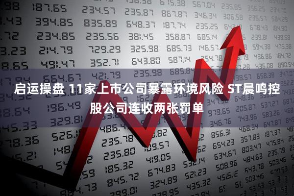 启运操盘 11家上市公司暴露环境风险 ST晨鸣控股公司连收两张罚单