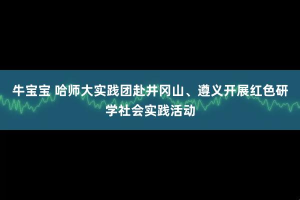 牛宝宝 哈师大实践团赴井冈山、遵义开展红色研学社会实践活动